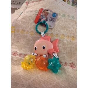 Infantino Jingle Sea Charms Fish Rattle Nwt